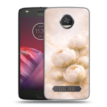 Силиконовый чехол на Motorola Moto Z2 Play с принтом женский