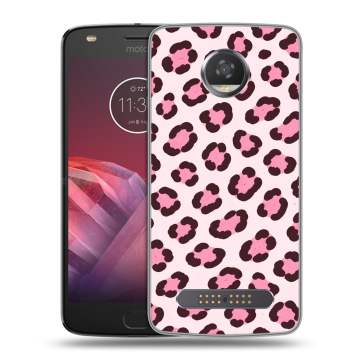 Силиконовый чехол на Motorola Moto Z2 Play с принтом для девочек