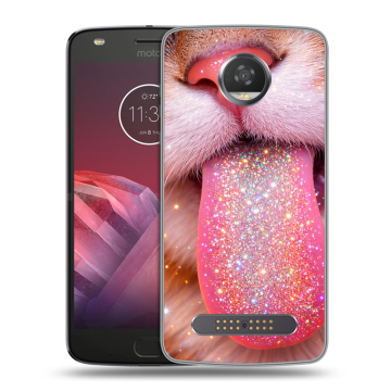 Силиконовый чехол на Motorola Moto Z2 Play с принтом для девочек