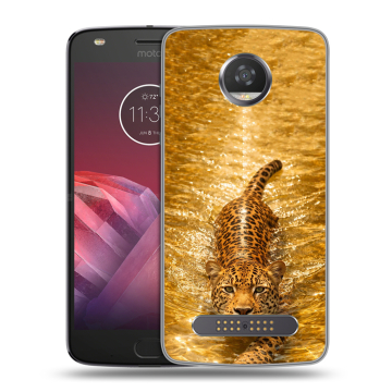 Силиконовый чехол на Motorola Moto Z2 Play с принтом женский