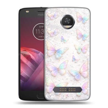 Силиконовый чехол на Motorola Moto Z2 Play с принтом женский