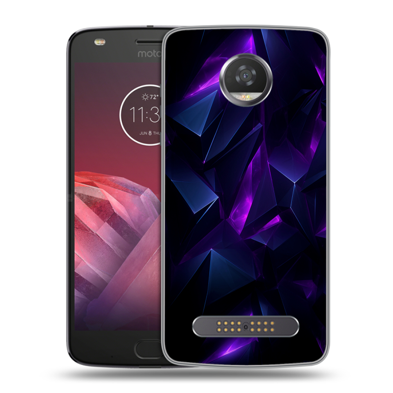 Силиконовый чехол на Motorola Moto Z2 Play с принтом Абстракиция Силиконовый чехол на Motorola Moto Z2 Play с принтом Абстракиция