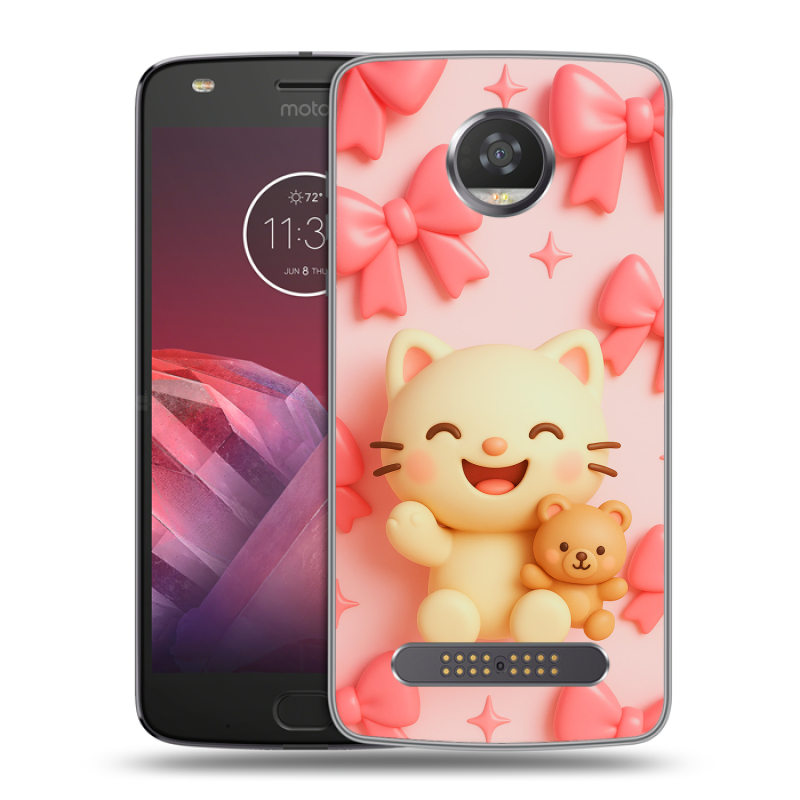 Силиконовый чехол на Motorola Moto Z2 Play с принтом для девочек Силиконовый чехол на Motorola Moto Z2 Play с принтом для девочек