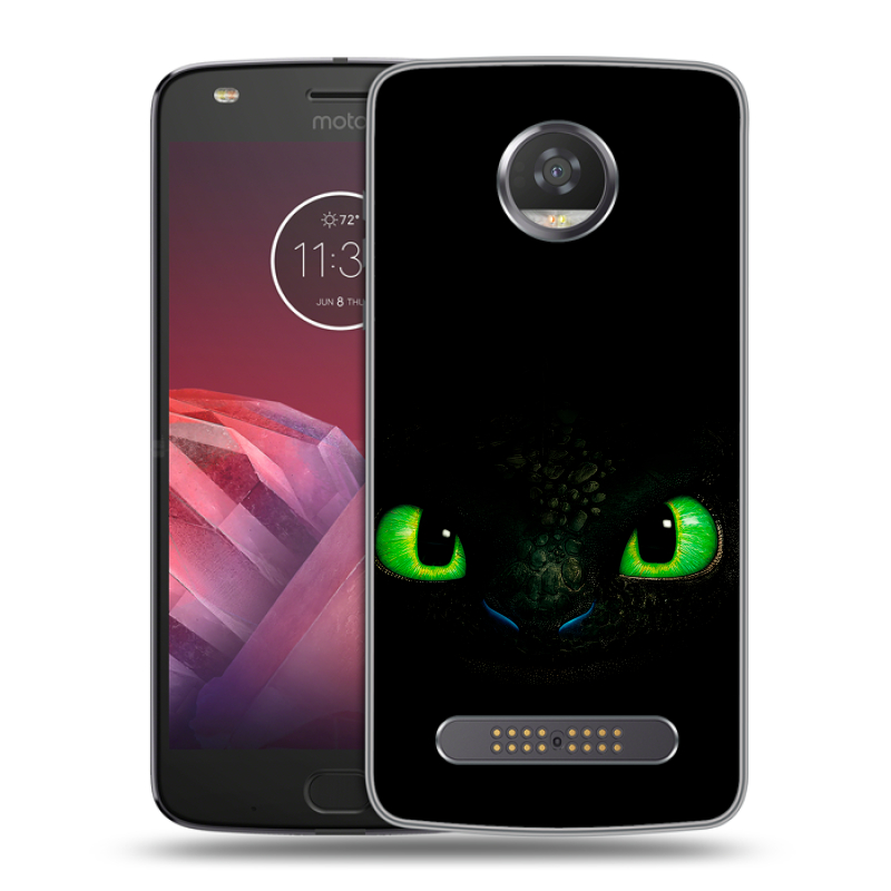 Силиконовый чехол на Motorola Moto Z2 Play с принтом Как приручить дракона Силиконовый чехол на Motorola Moto Z2 Play с принтом Как приручить дракона