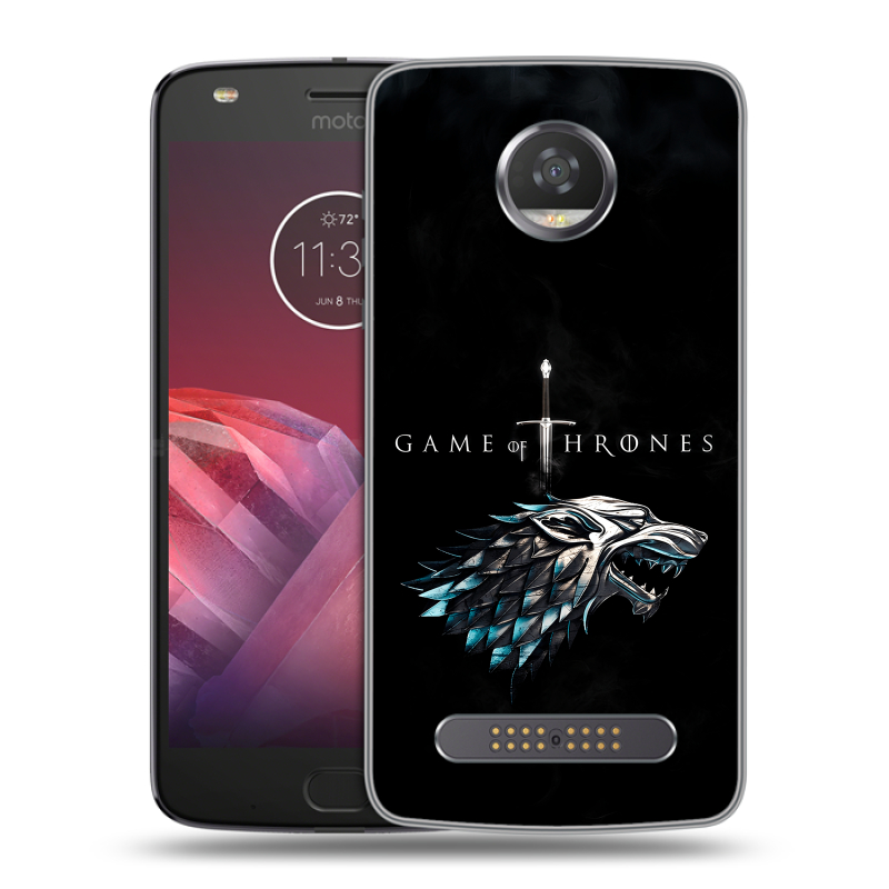 Силиконовый чехол на Motorola Moto Z2 Play с принтом Игра Престолов Game Thrones Силиконовый чехол на Motorola Moto Z2 Play с принтом Игра Престолов Game Thrones
