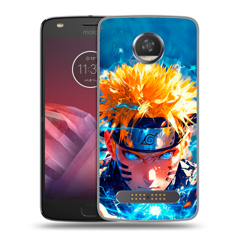 Силиконовый чехол на Motorola Moto Z2 Play с принтом Аниме Наруто Naruto Силиконовый чехол на Motorola Moto Z2 Play с принтом Аниме Наруто Naruto