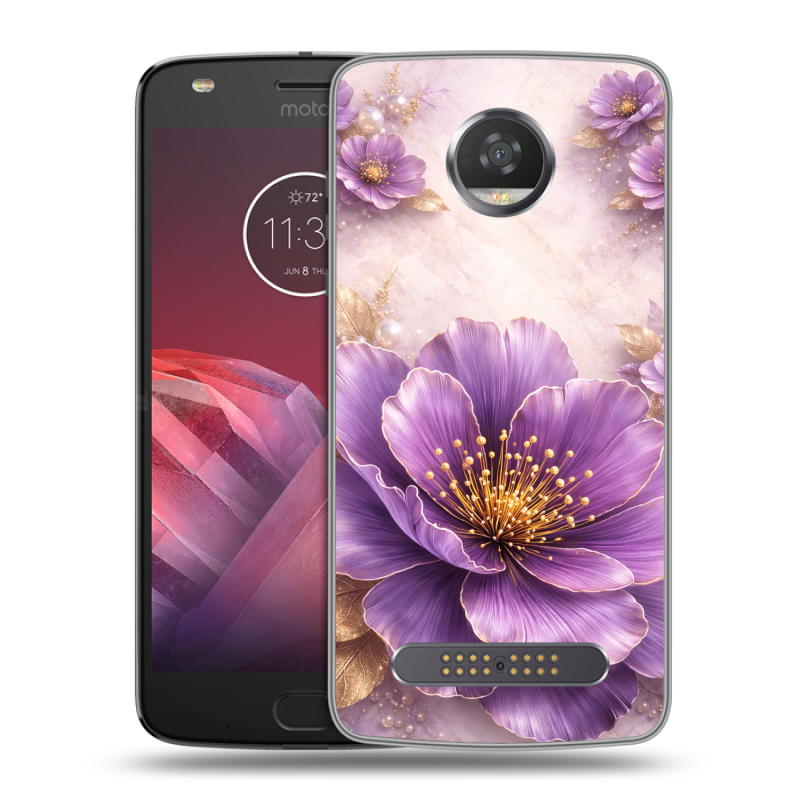 Силиконовый чехол на Motorola Moto Z2 Play с принтом женский Силиконовый чехол на Motorola Moto Z2 Play с принтом женский