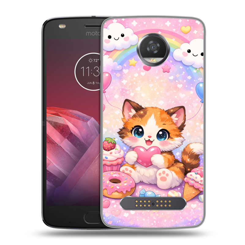 Силиконовый чехол на Motorola Moto Z2 Play с принтом для девочек Силиконовый чехол на Motorola Moto Z2 Play с принтом для девочек