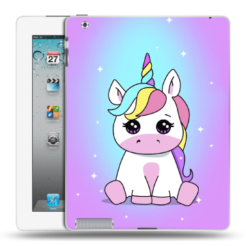 Пластиковый чехол на Ipad 2/3/4 с принтом Единорог