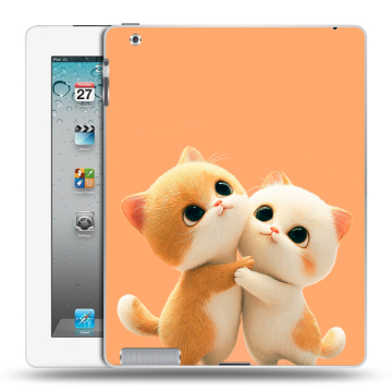 Пластиковый чехол на Ipad 2/3/4 с принтом Милые котики