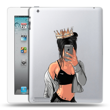 Пластиковый чехол на Ipad 2/3/4 с принтом Женские принты