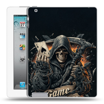 Пластиковый чехол на Ipad 2/3/4 с принтом Скелет карты
