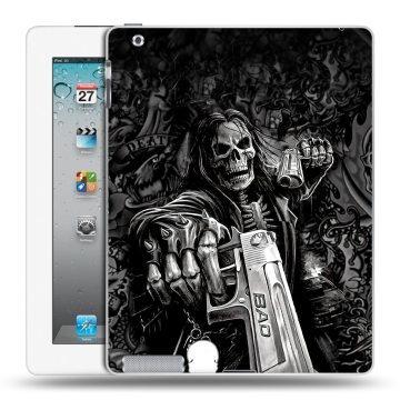 Пластиковый чехол на Ipad 2/3/4 с принтом Скелет