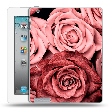 Пластиковый чехол на Ipad 2/3/4 с принтом Цветы розы