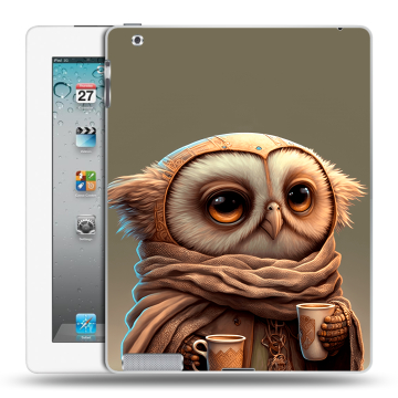 Пластиковый чехол на Ipad 2/3/4 с принтом Сова
