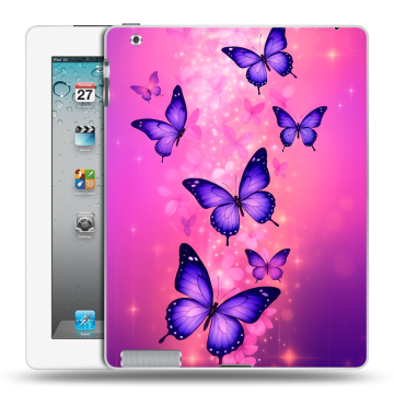 Пластиковый чехол на Ipad 2/3/4 с принтом Бабочки Пластиковый чехол на Ipad 2/3/4 с принтом Бабочки