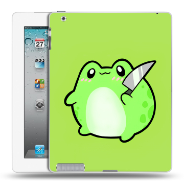 Пластиковый чехол на Ipad 2/3/4 с принтом Лягушенок Пластиковый чехол на Ipad 2/3/4 с принтом Лягушенок