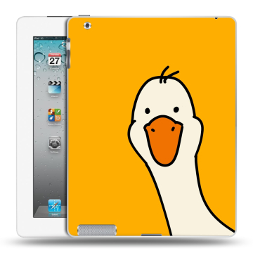 Пластиковый чехол на Ipad 2/3/4 с принтом Утка Пластиковый чехол на Ipad 2/3/4 с принтом Утка