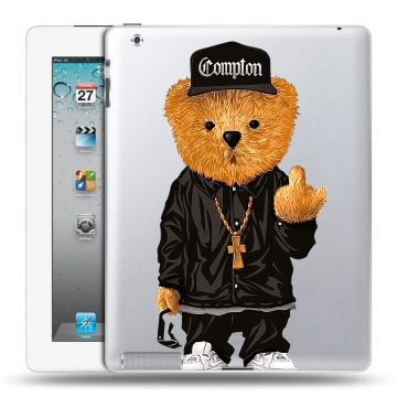 Пластиковый чехол на Ipad 2/3/4 с принтом Мишка