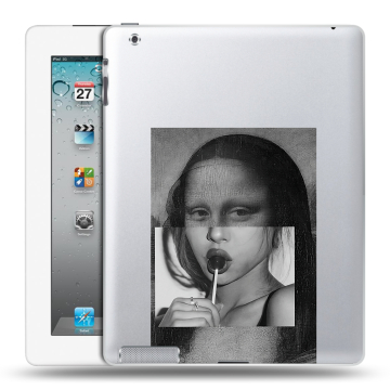 Пластиковый чехол на Ipad 2/3/4 с принтом Мона Лиза
