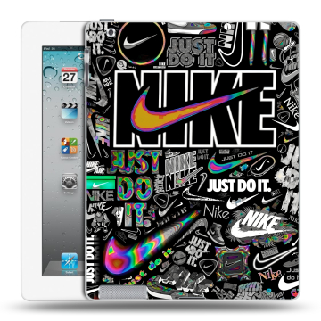 Пластиковый чехол на Ipad 2/3/4 с принтом Найк Пластиковый чехол на Ipad 2/3/4 с принтом Найк