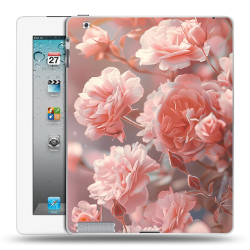 Пластиковый чехол на Ipad 2/3/4 с принтом Розовые розы