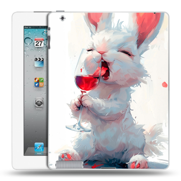 Пластиковый чехол на Ipad 2/3/4 с принтом кролик зайчик