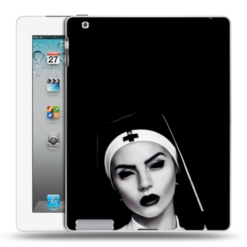 Пластиковый чехол на Ipad 2/3/4 с принтом монашка