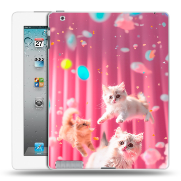 Пластиковый чехол на Ipad 2/3/4 с принтом милые котики Пластиковый чехол на Ipad 2/3/4 с принтом милые котики