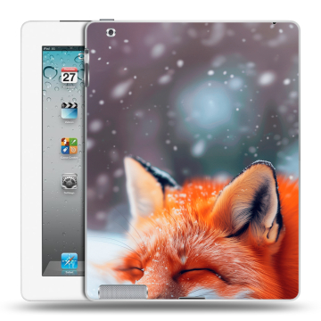 Пластиковый чехол на Ipad 2/3/4 с принтом лиса
