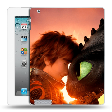 Пластиковый чехол на Ipad 2/3/4 с принтом Как приручить дракона Пластиковый чехол на Ipad 2/3/4 с принтом Как приручить дракона