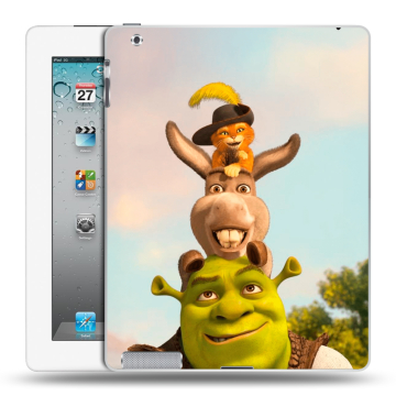Пластиковый чехол на Ipad 2/3/4 с принтом Шрек Shrek Пластиковый чехол на Ipad 2/3/4 с принтом Шрек Shrek
