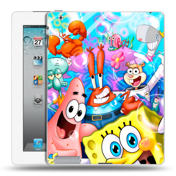Пластиковый чехол на Ipad 2/3/4 с принтом спанчбоб спанч боб Пластиковый чехол на Ipad 2/3/4 с принтом спанчбоб спанч боб