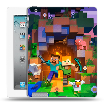 Пластиковый чехол на Ipad 2/3/4 с принтом Майнкрафт Minecraft Пластиковый чехол на Ipad 2/3/4 с принтом Майнкрафт Minecraft