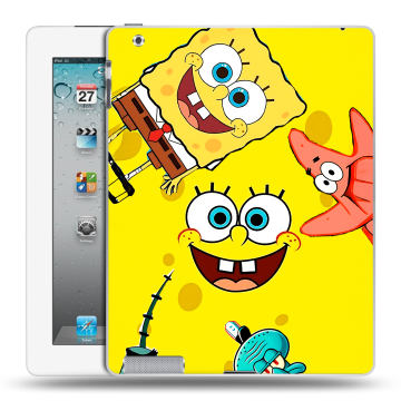 Пластиковый чехол на Ipad 2/3/4 с принтом Спанч боб Спанчбоб Пластиковый чехол на Ipad 2/3/4 с принтом Спанч боб Спанчбоб