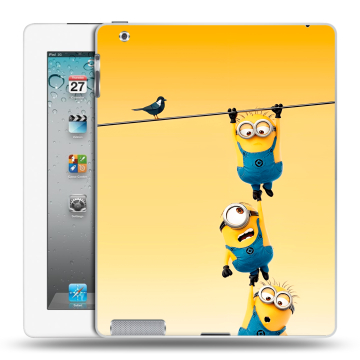 Пластиковый чехол на Ipad 2/3/4 с принтом Миньоны Пластиковый чехол на Ipad 2/3/4 с принтом Миньоны