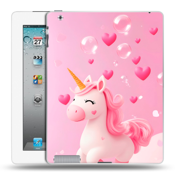 Пластиковый чехол на Ipad 2/3/4 с принтом Единорог Пластиковый чехол на Ipad 2/3/4 с принтом Единорог