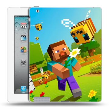 Пластиковый чехол на Ipad 2/3/4 с принтом Майнкрафт Minecraft