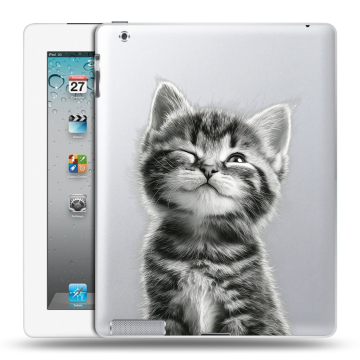 Пластиковый чехол на Ipad 2/3/4 с принтом Котенок