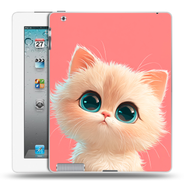 Пластиковый чехол на Ipad 2/3/4 с принтом Розовый котенок Пластиковый чехол на Ipad 2/3/4 с принтом Розовый котенок
