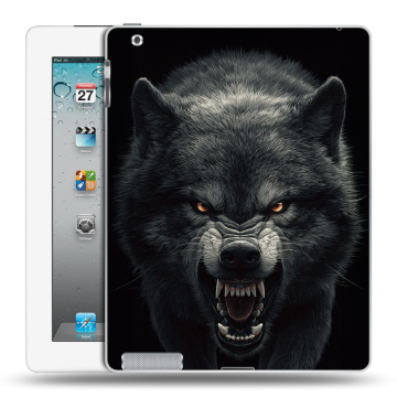 Пластиковый чехол на Ipad 2/3/4 с принтом Волк Пластиковый чехол на Ipad 2/3/4 с принтом Волк