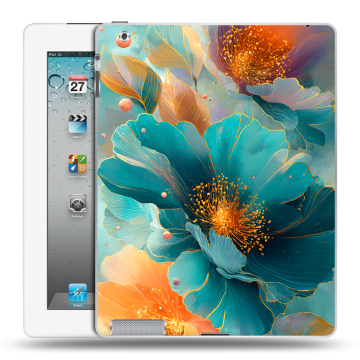 Пластиковый чехол на Ipad 2/3/4 с принтом Цветы Пластиковый чехол на Ipad 2/3/4 с принтом Цветы