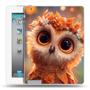 Пластиковый чехол на Ipad 2/3/4 с принтом Милая сова