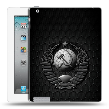 Пластиковый чехол на Ipad 2/3/4 с принтом Герб Флаг СССР