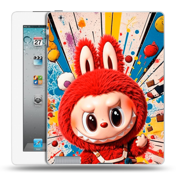 Пластиковый чехол на Ipad 2/3/4 с принтом Labubu Лабубу Пластиковый чехол на Ipad 2/3/4 с принтом Labubu Лабубу