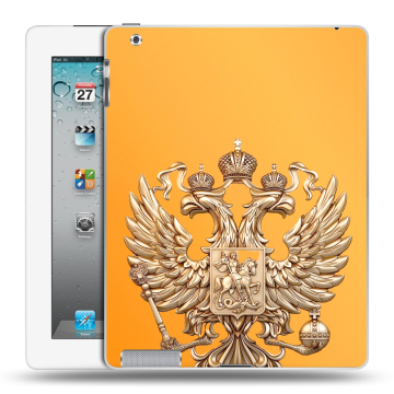 Пластиковый чехол на Ipad 2/3/4 с принтом Герб Флаг России