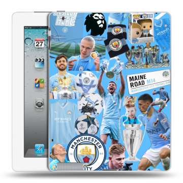 Пластиковый чехол на Ipad 2/3/4 с принтом Man City Манчестер Сити