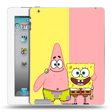Пластиковый чехол на Ipad 2/3/4 с принтом Спанч боб Спанчбоб Пластиковый чехол на Ipad 2/3/4 с принтом Спанч боб Спанчбоб
