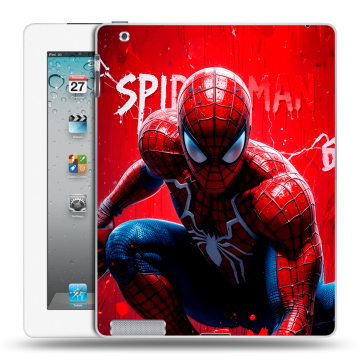 Пластиковый чехол на Ipad 2/3/4 с принтом Spiderman Человек паук Пластиковый чехол на Ipad 2/3/4 с принтом Spiderman Человек паук