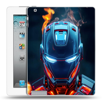 Пластиковый чехол на Ipad 2/3/4 с принтом IronMan Железный человек Пластиковый чехол на Ipad 2/3/4 с принтом IronMan Железный человек